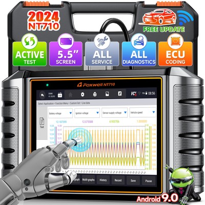 2024 ECU CODING OBD2 Scanner Bluetooth All System Diagnostic Tool Bidirectional