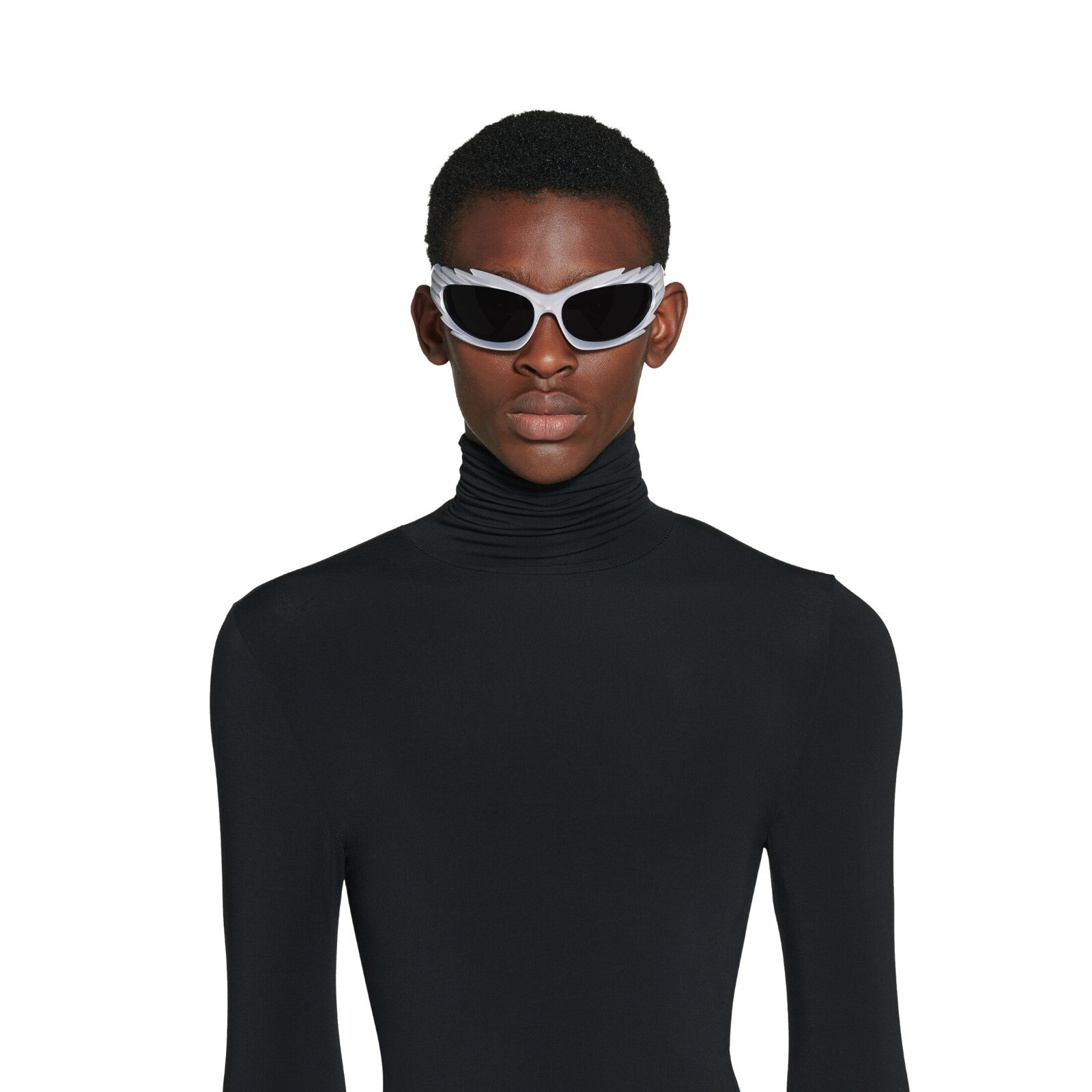 Pre-owned Balenciaga Spike Rectangle Sunglasses Bb0255s 003