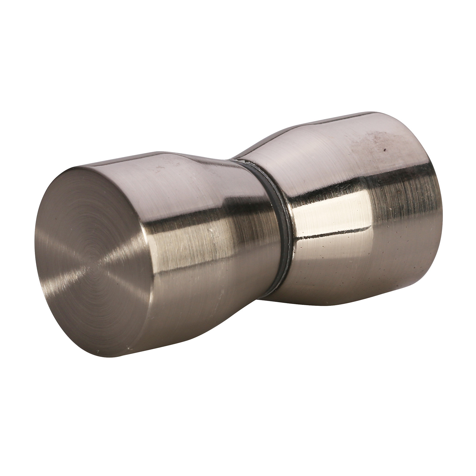 2 x 30mm Brushed Satin Chrome Elegant Cone Shape Shower Door