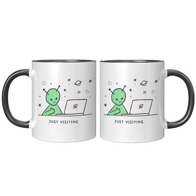 Just Visiting Accent Mug