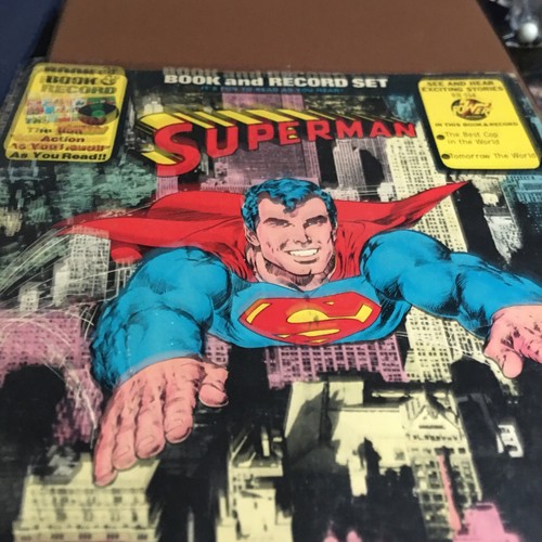 Vintage 1976 Superman Album LP Vinyl Comic Book DC Comics Action Retro Superhero