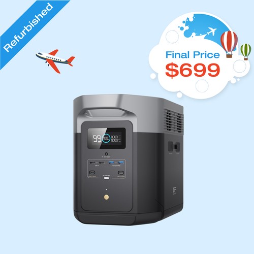 EcoFlow DELTA 2 Max 2048Wh Portable Power Station LFP