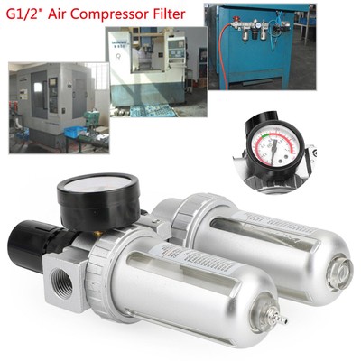 Filter Oil Water Separator Trap With Regulator Gauge A4o5