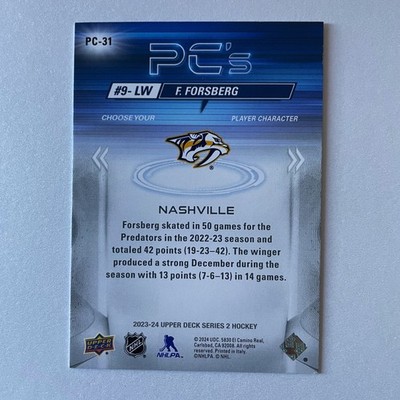2023 Upper Deck Series 2 #PC-31 Filip Forsberg PC's