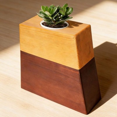 Tonchean Wooden Cremation Urn For Human Ashes Adult Female Male - Handcrafted De