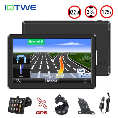 IOTWE 7'' Vehicle Satellite GPS Units Navigation for Truck Car Sound Notificatio
