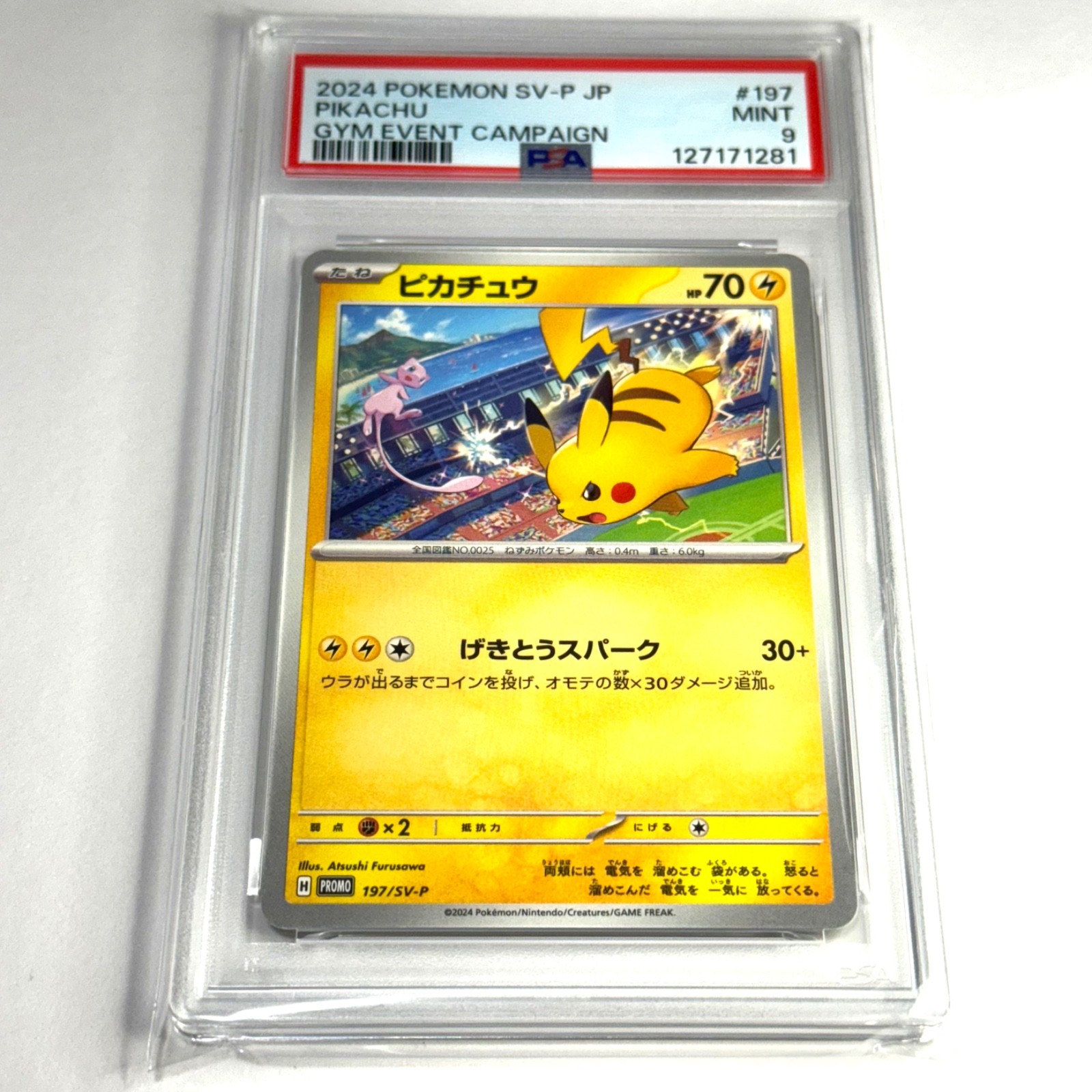 2023/2024 PIKACHU GYM EVENT PSA10 Pikachu 0 PSA 1 PSA9 #120⁄SV-P