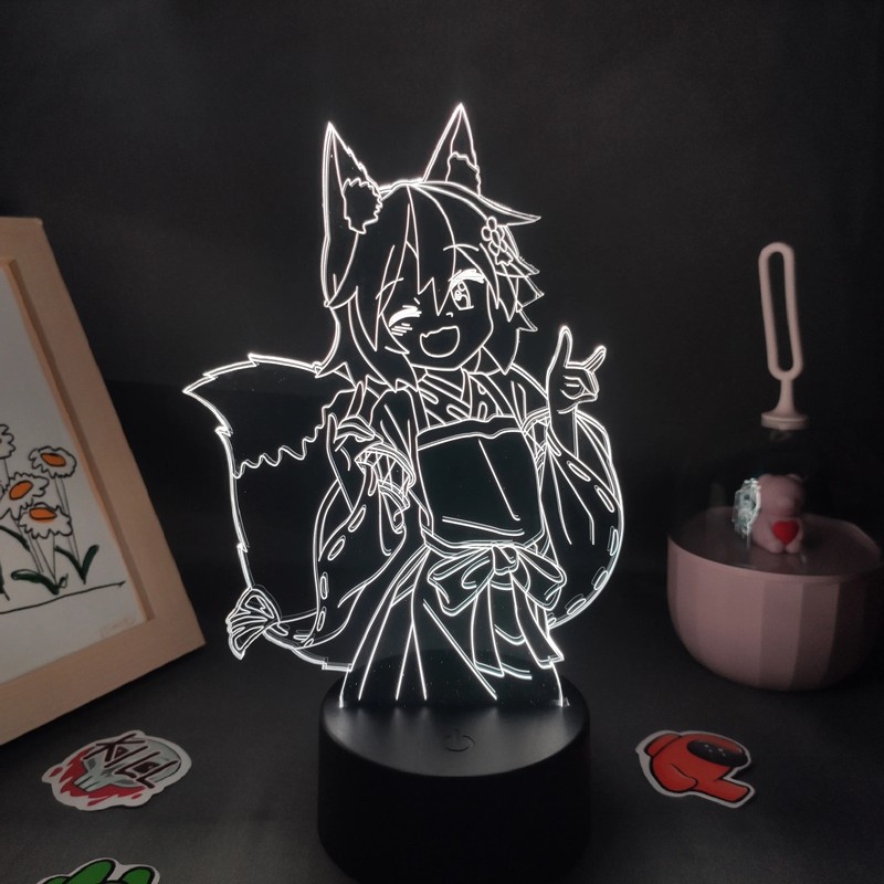 The Helpful Fox Senko San Anime 3D LED Neon Nightlight Birthday Gift for Friend 
