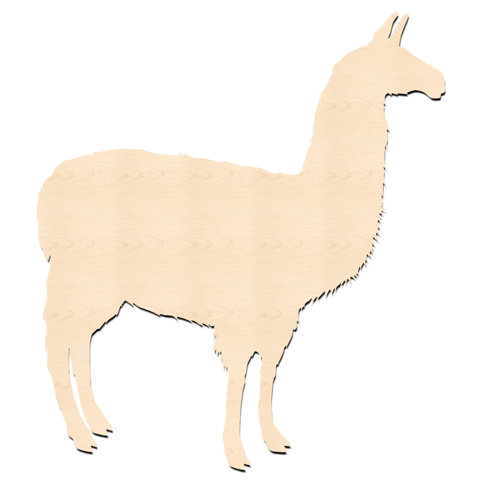 Llama Shape-Wooden Llama Cutout-Llama Blank