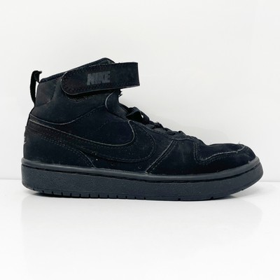 Черные баскетбольные кроссовки Nike Boys Court Borough Mid 2 CW5868-001 13.5C