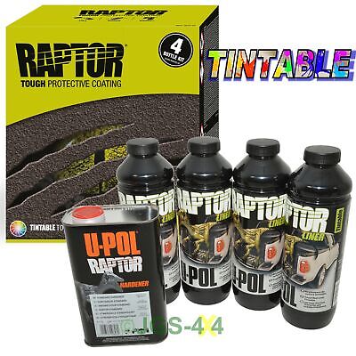 UPOL TINTABLE RAPTOR Liner Paint Ultra Tough Urethane Spray On Coating - RLT/S4