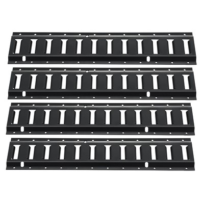 VEVOR E Track Tie Down Rails 4 Pack 2' E-Tracks Power Coated for Cargo Trailers