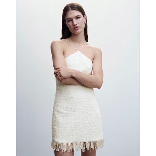 バースデーバッシュTWEED V NECK FRINGE VEST IVORY TWEED V NECK FRINGE VEST - BIRTHDAY BASH