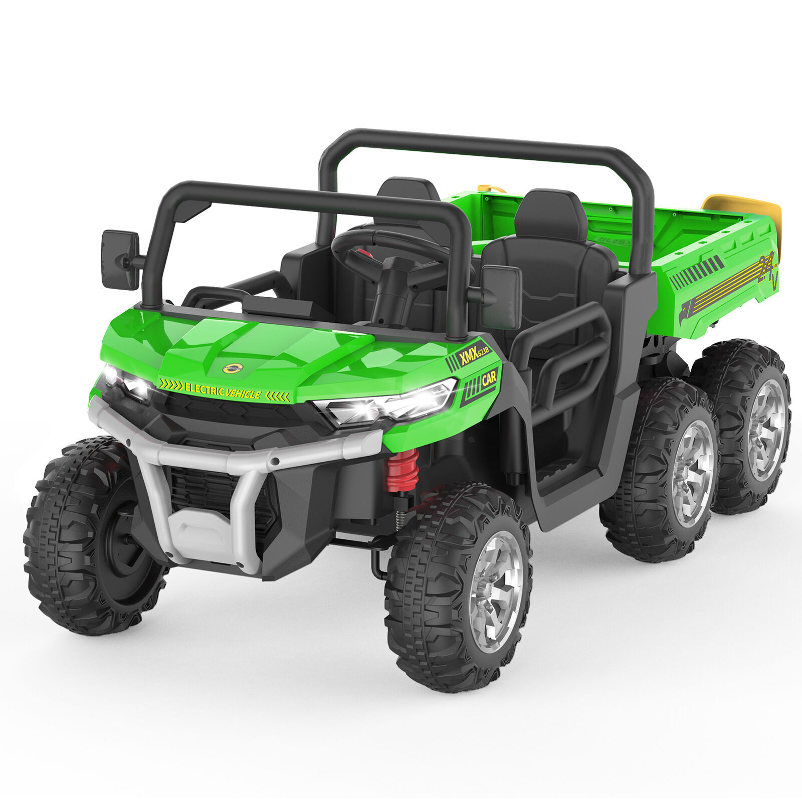 24V Kids Ride On Car Truck Battery Powered Toy Gift 2 Seat Music LED w/ Dump Bed