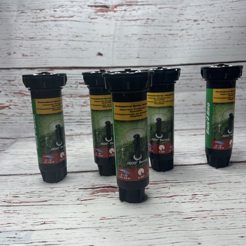 5X Rain Bird 0-360 circle Adjustable Pop-up Spray Head Sprinkler 4" 1804-van