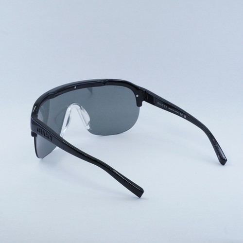 Pre-owned Gucci Gg1645s 003 Black/multilayer Silver Mirror 99-1-125 Sunglasses