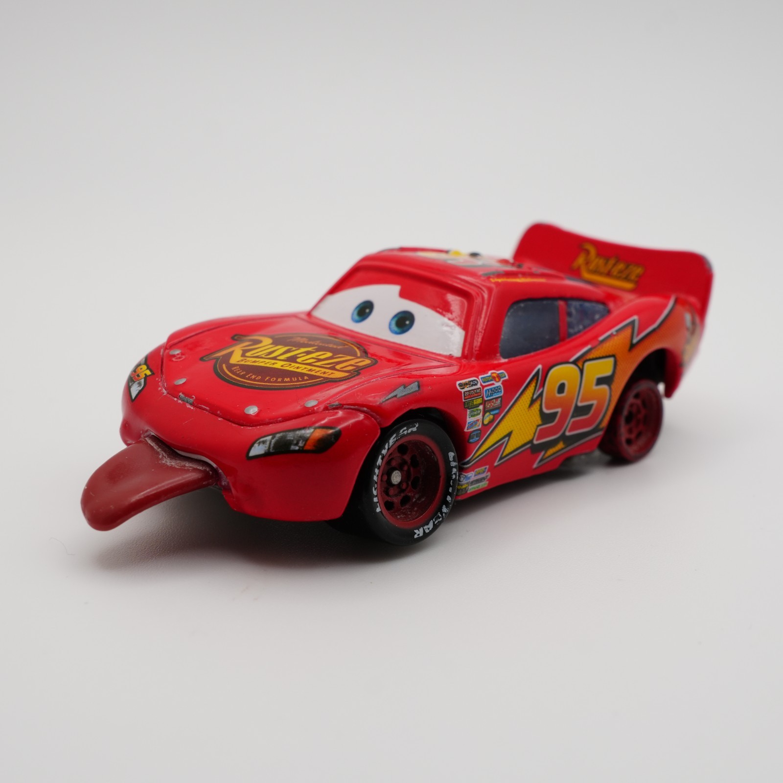 Disney Pixar Cars Finish Line Tongue Out Lightning McQueen