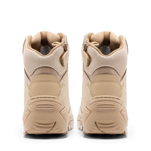 Men's Military Tactical Work Boots Side Zipper Motorcycle Combat Boots