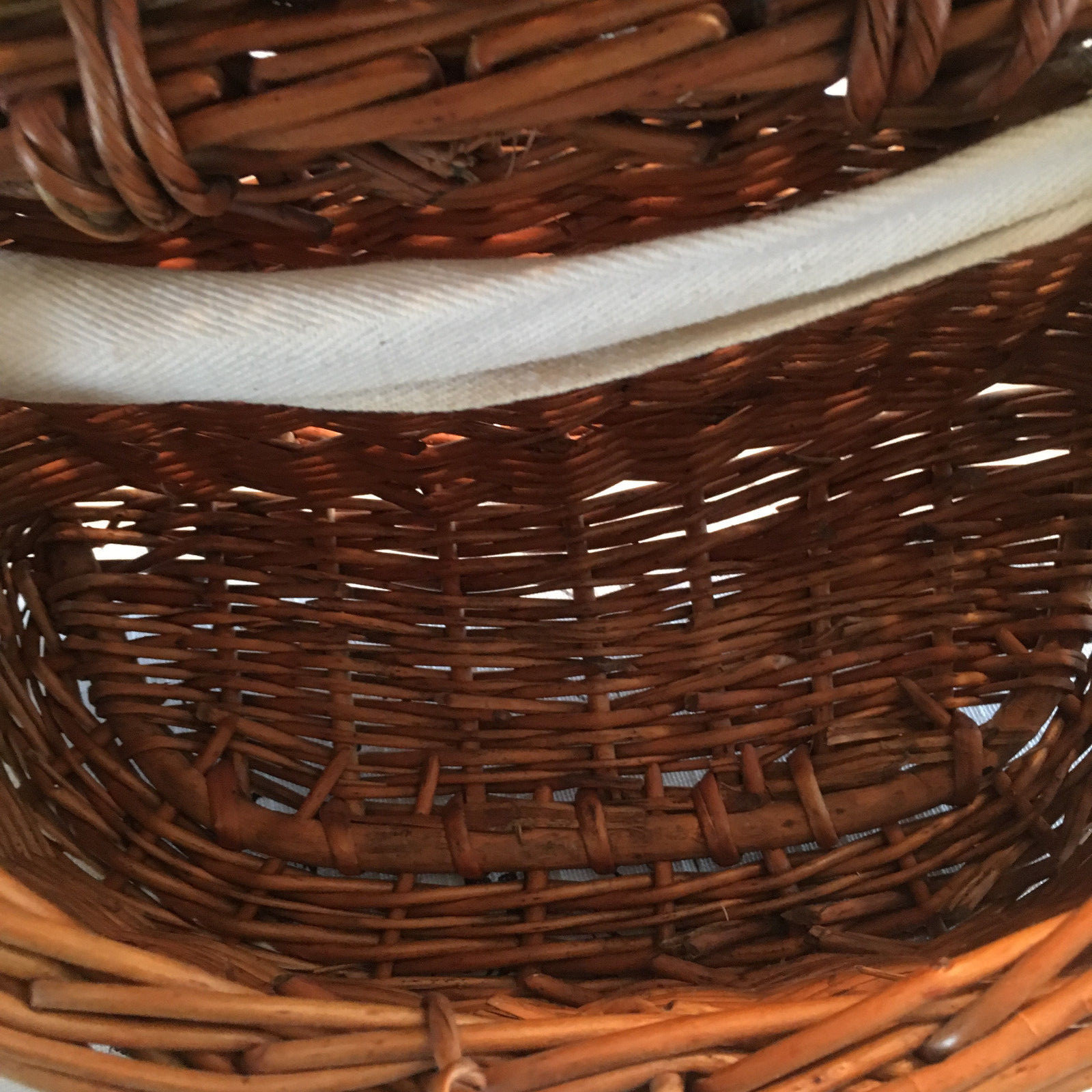 Vintage Fishing Creel Basket Estate Find