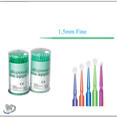 400 Microbrush Micro Brush Applicator Tips Regular, Fine, Super Fine Dental USA