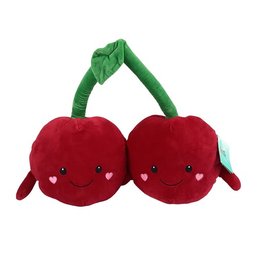 Hug Me Red Cherries Plush Food Stuffed Animal Soft Toy Walgreens New With Tags