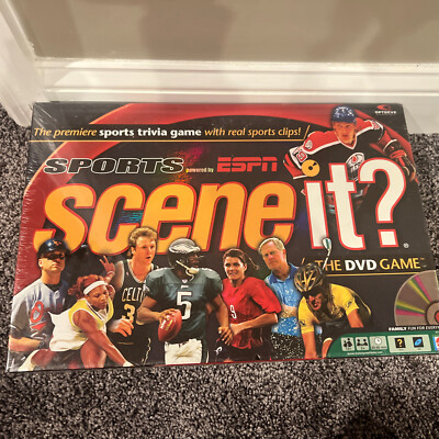 Scene It DVD Game Sports ESPN Edition Board Game 2005 Vintage Collectible Sealed