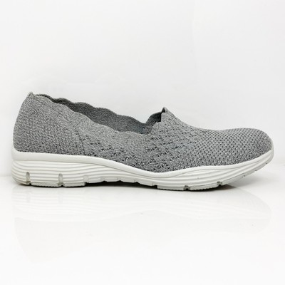 Skechers Womens Seager Stat 49481 Серая повседневная обувь Кроссовки Размер 8, Серый, Seager Stat