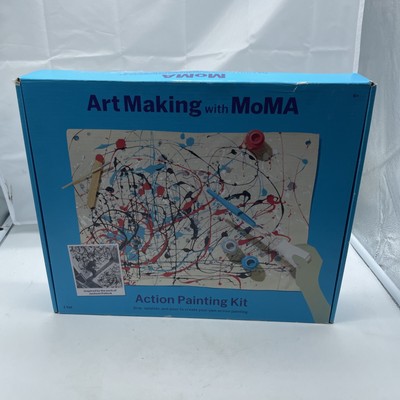 Art Making with MoMA Action Painting Art Kit Inspired by Jackson Pollock New
