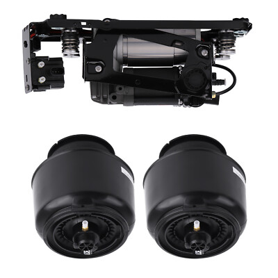 2X Luftfeder Hinten + Kompressor + Halterung for BMW 5er F01 F11 37206789450