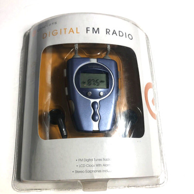 Concepts, Digital AM/FM Radio with headphones, Brand New Sealed.