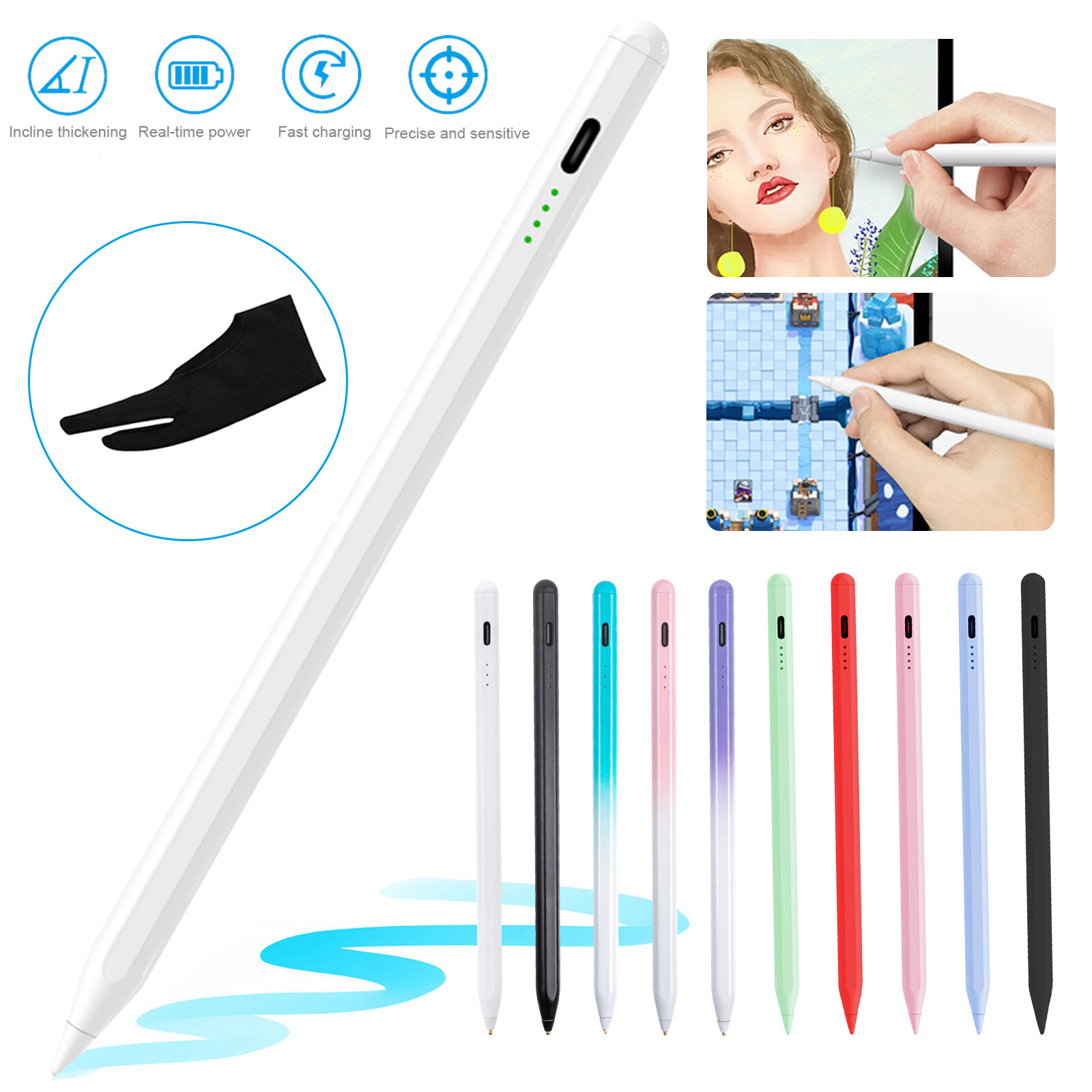 For Microsoft Surface Go/pro 10 9 Capacitive Screen Pen/free Glove