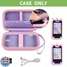 ALKOO Kids Toy Smartphone Case Compatible with Kikapabi/for Joozfee/for dancingcow/for Prysyedawn, Learning Toys Holder for Play Cell Phone, SD Card, Over 7 Years Age- Purple