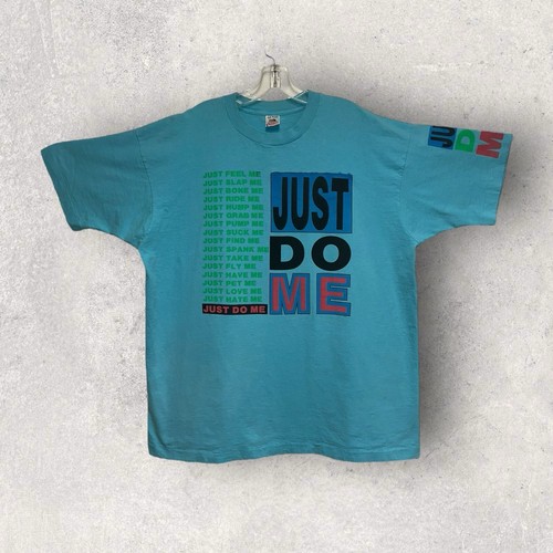 Vintage 90's Just Do Me Nike Parody Double Sided Single