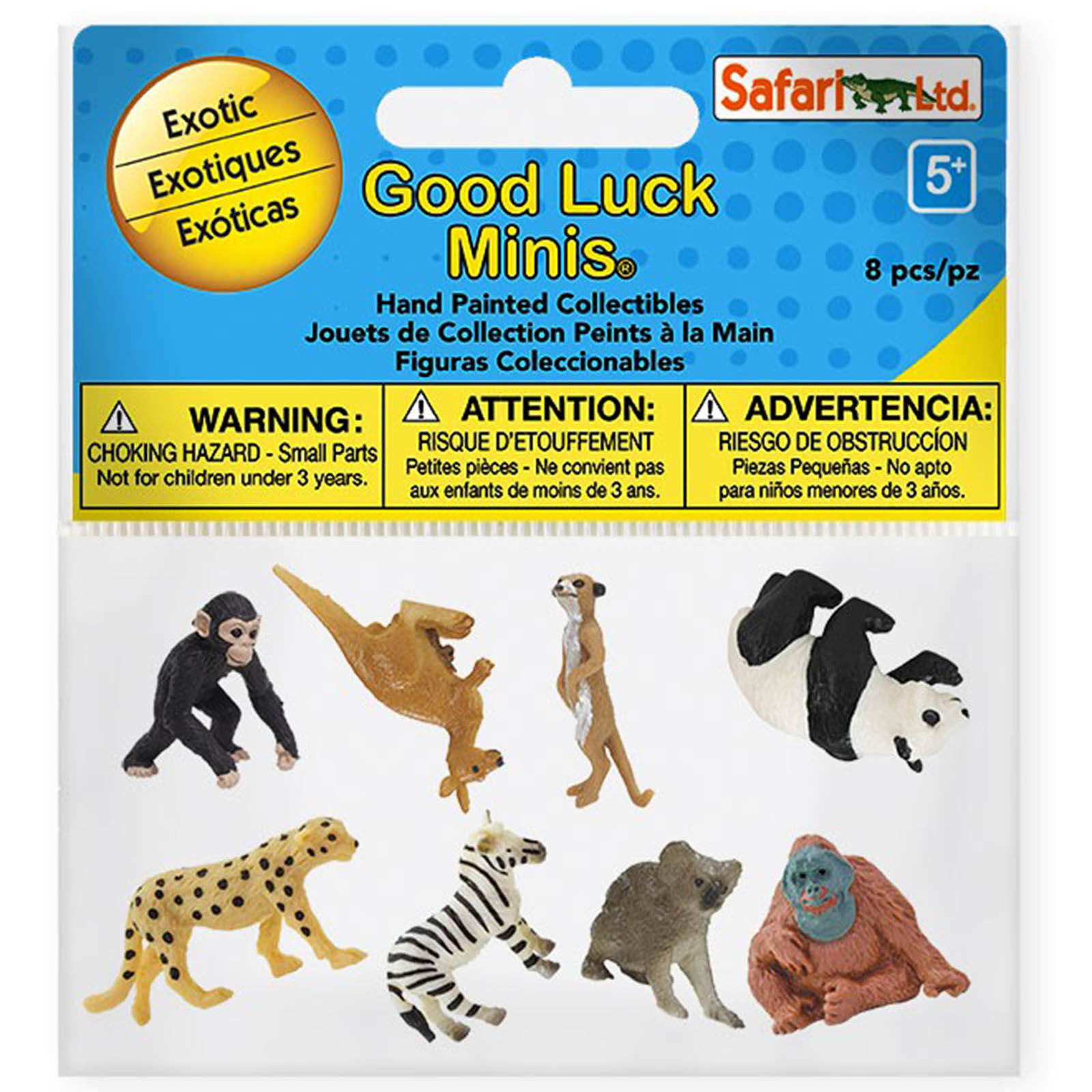 Экзотический Fun Pack Mini Good Luck Figures Safari Ltd NEW Развивающие игрушки для детей