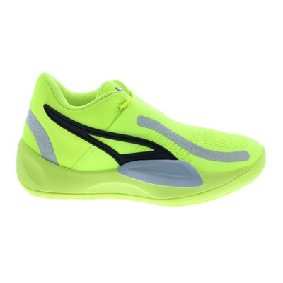 Puma Rise Nitro 37701205 Mens Green Synthetic Athletic Basketball Shoes