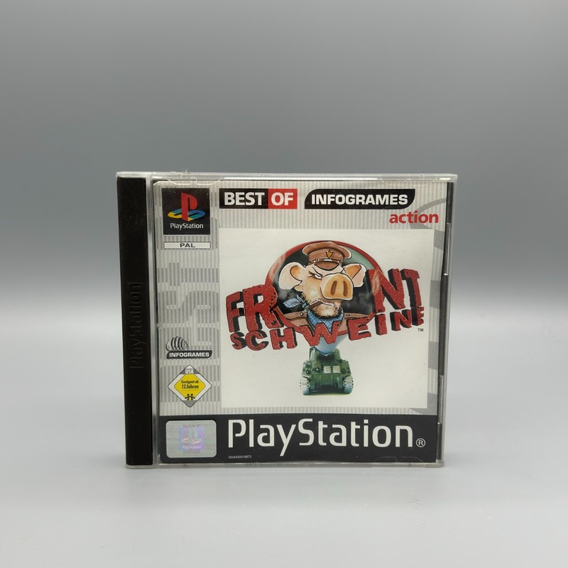 Ps1 Sony Playstation 1 Frontschweine Spiel - Cd Akzeptabel - Viele Kratzer