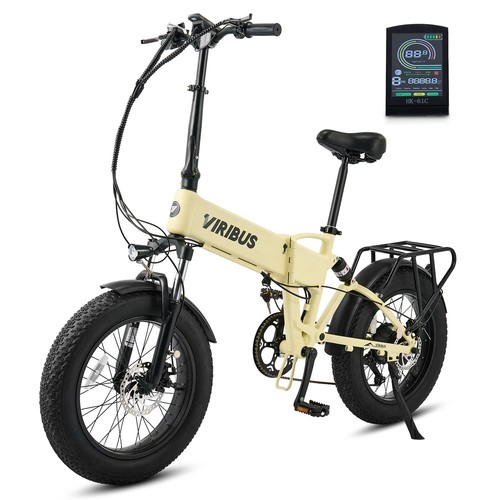 Secondhand 500W Folding Electric Bike for Adult 7 Speed 20" 