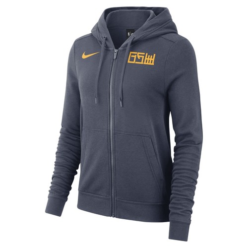 [931131-471] Женская толстовка с капюшоном Nike NBA Golden State Warriors на молнии