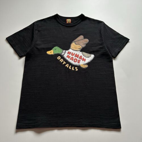 Human Made Kaws Dry Alls Graphic T Shirt Men's Medium Black Human Made Kaws Dry Alls Graphic T Shirt Men's Medium Black