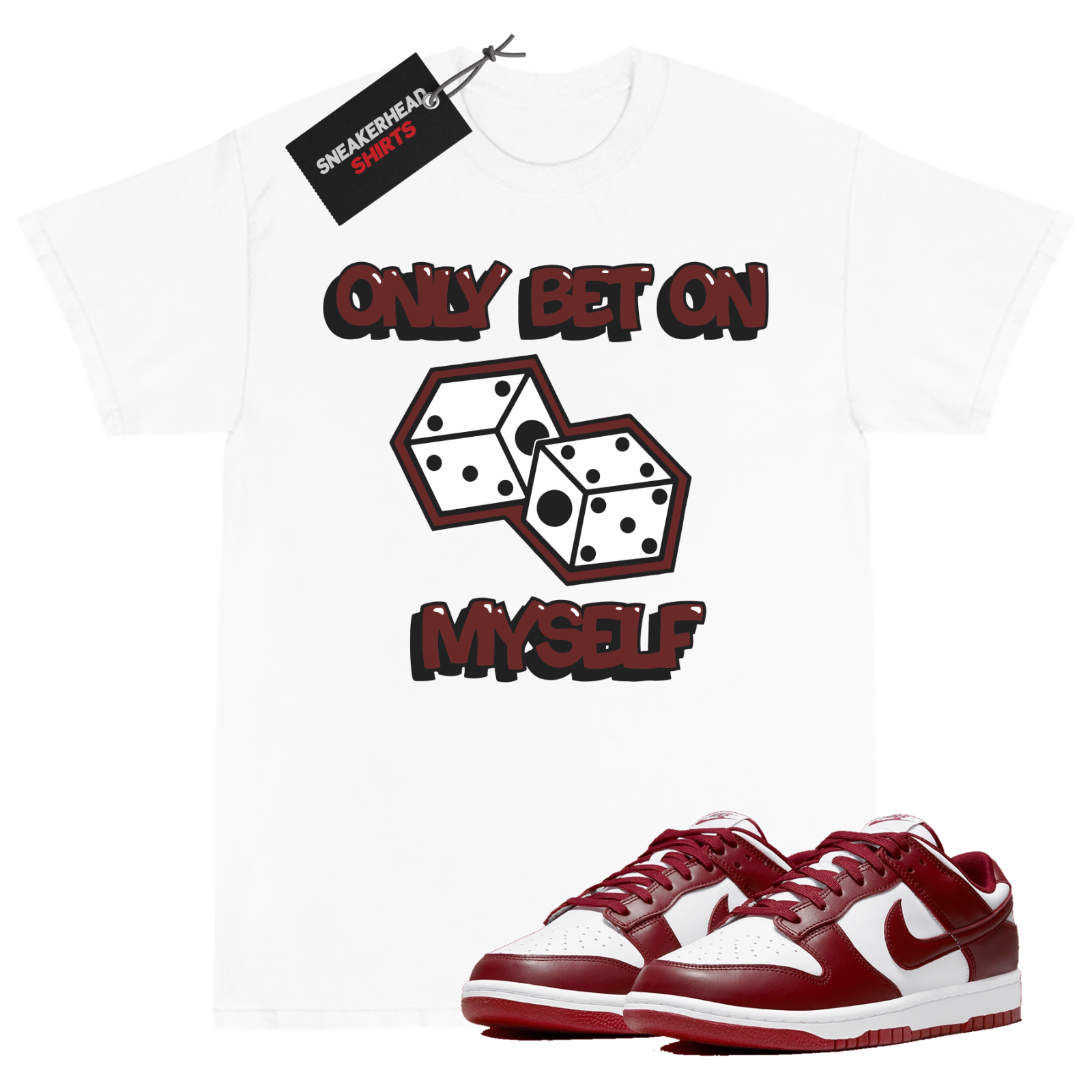 team red dunks shirt