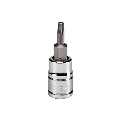 Powerbuilt 1/4 Inch Drive T-20 Tamper Proof Torx Bit Socket - 648498