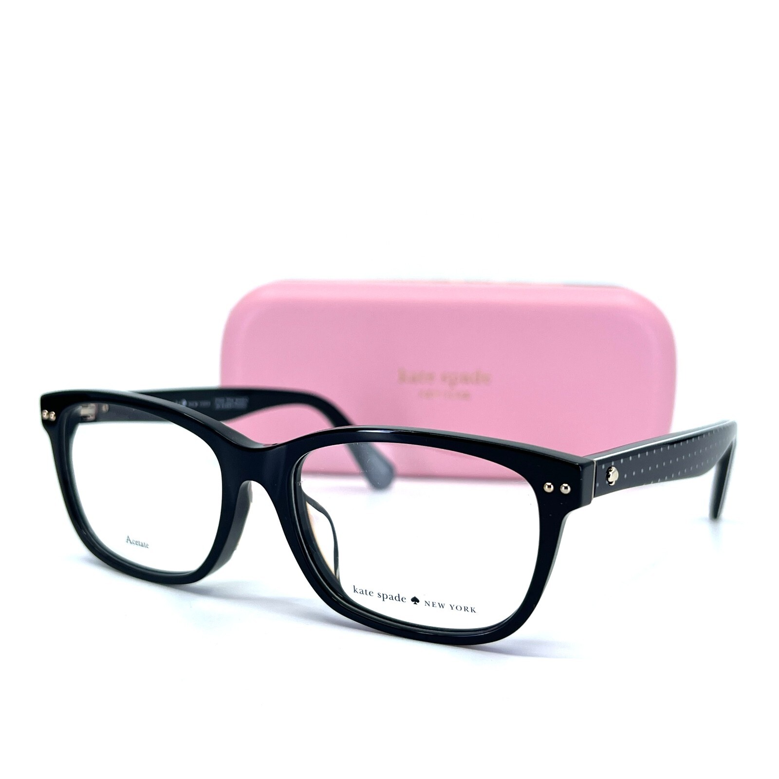 Kate Spade CAILIN/F 807 Eyeglasses Black Spotted Square