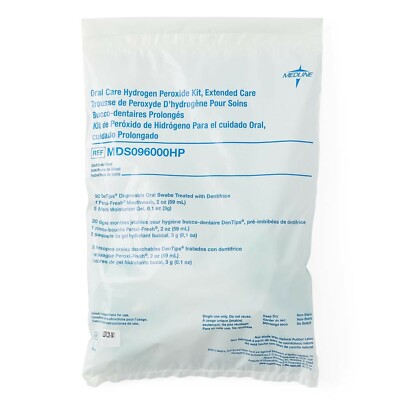 *1-Pack* Medline Extended Oral Care Kit with Hydrogen Peroxide MDS096000HP