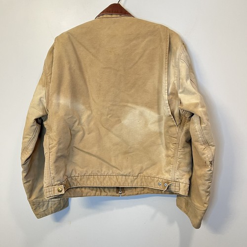 VTG  Carhartt J130 BRN Men&rsquo;s L Bomber Jacket Quilt Lined Brown Detroit Work