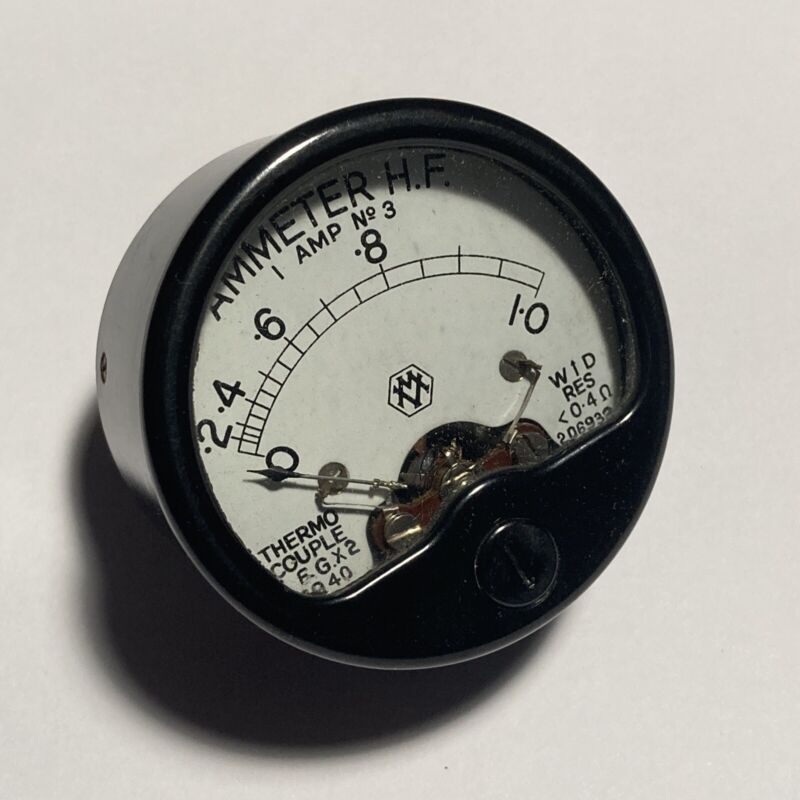 Metropolitan-Vickers Ammeter HF 0-1 Amps Meter Guage