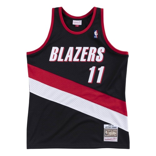 

СПОРТИВНЫЕ БЛЕЙЗЕРЫ MITCHELL - NESS NBA SWINGMAN ROAD JERSEY 99 ARVYDAS SABONIS, Черный