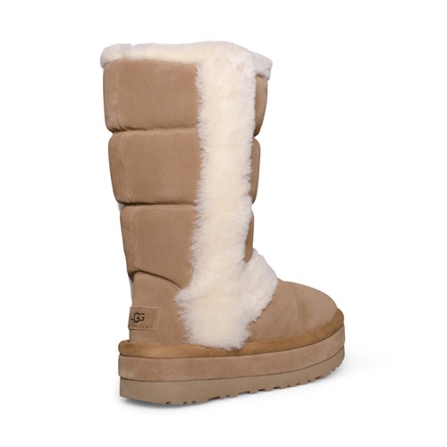 Pre-owned Ugg Classic Chillapeak Tall Chestnut Suede Women's Boots Size Us 9/uk 7 In Brown