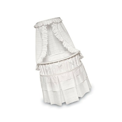 badger basket elegance round baby bassinet