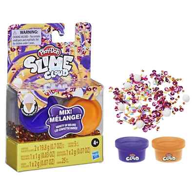 Play-Doh Slime Super Cloud Ice Cream Scented Mix Mélange 2 Pack