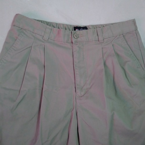 Puritan Men's 36 Shorts Elastic Back Waist Pleated Front Side Front Pockets